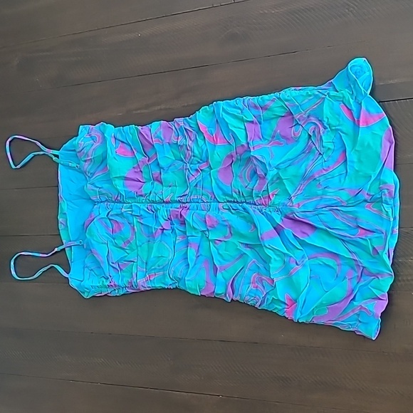 NWT WeWoreWhat Ronnie Draped Viscose Mini Dress retail $195 Size M - Picture 7 of 10